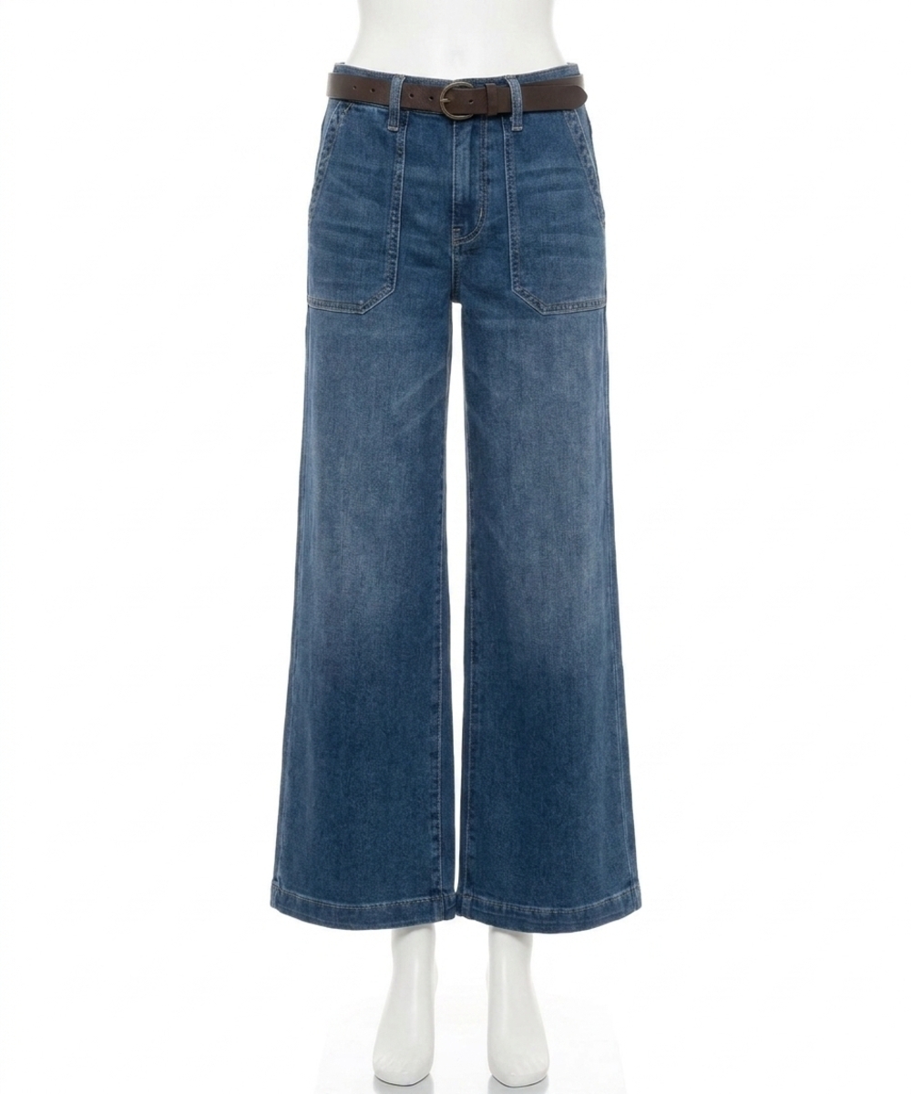 NEW KUT FROM THE KLOTH meg wide-leg jean in dark wash